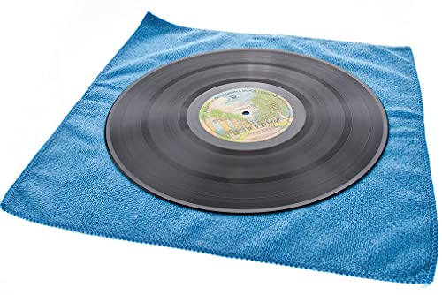 Solución profesional para discos de vinilo y LP. Kit de limpieza y restauración antiestático para discos de vinilo (250 ml) con soporte, paños de microfibra de tamaño completo y líquido para la limpieza de agujas Stylus Cleaner.