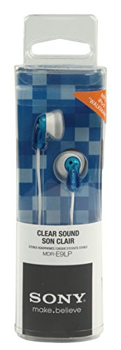 Sony Mdre9Lpl - Auriculares de Botón, Blanco y Azul, 5