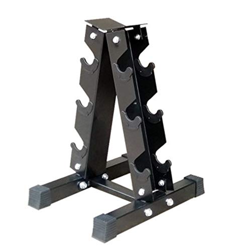 Soporte de Mancuernas 3-Nivel A-TIPO MONTAJE DE ALMACENAMIENTO DE ALMACENAMIENTO MONTAJE DE PEGUBLOTING MONTAÑO MULTI-CAPA MANUAL LAS TORMERA DE PESO GYM HEXAGONAL DUMBBELL RACK HOME FITNESS Deportes