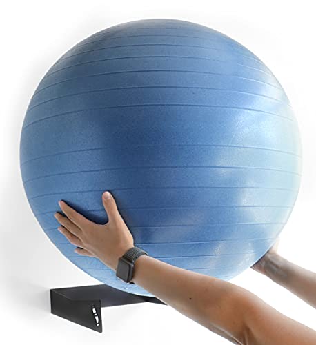 Soporte de Pared para Pelota de Pilates, Yoga, Fitness, Equilibrio, Fisioterapia y Pelota para Embarazadas, 100% Acero al Carbono