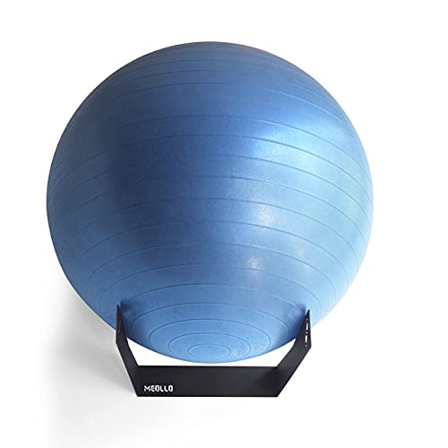 Soporte de Pared para Pelota de Pilates, Yoga, Fitness, Equilibrio, Fisioterapia y Pelota para Embarazadas, 100% Acero al Carbono