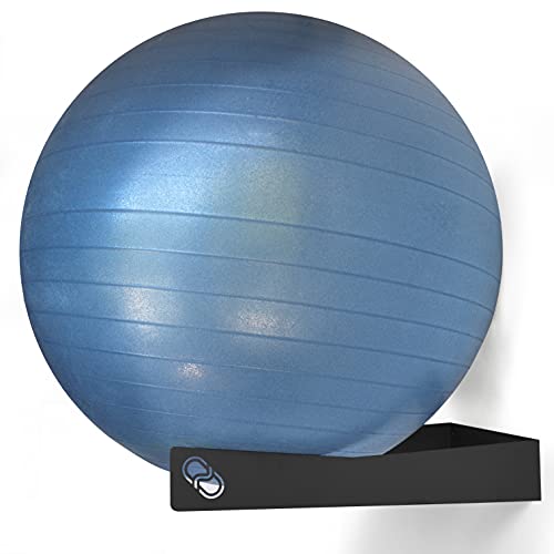 Soporte de Pared para Pelota de Pilates, Yoga, Fitness, Equilibrio, Fisioterapia y Pelota para Embarazadas, 100% Acero al Carbono