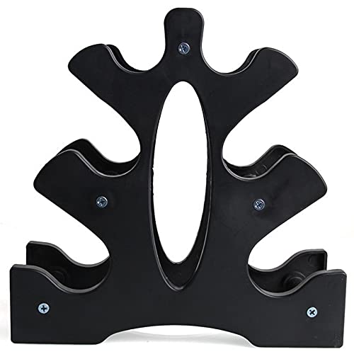 Soporte Para Mancuernas De Plástico Pequeño Árbol Mancuernas Rack De Pesas De 3 Niveles Para Estante De Almacenamiento De Mancuernas Rack De Pesas Para Mancuernas Negro Para 6 Mancuernas De Gimnasia