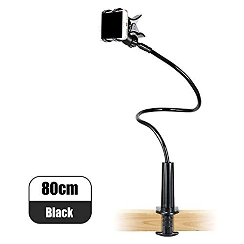 Soporte para teléfono móvil, lonzoth Teléfono Móvil Soporte Cuello de Cisne Soporte Universal Soporte para iPhone Smartphone Teléfono Móvil (Phone Stand|Black)