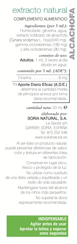 Soria Natural Extracto Alcachofa - 50 ml