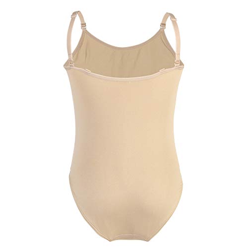 Soudittur Maillot de Danza Clásico Tirantes para Niña Ballet Body Leotardo Ropa Interior de Baile Sin Costuras con Correas Ajustables (XS (Height: 110-120 cm))