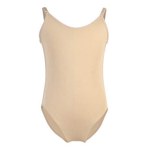 Soudittur Maillot de Danza Clásico Tirantes para Niña Ballet Body Leotardo Ropa Interior de Baile Sin Costuras con Correas Ajustables (XS (Height: 110-120 cm))