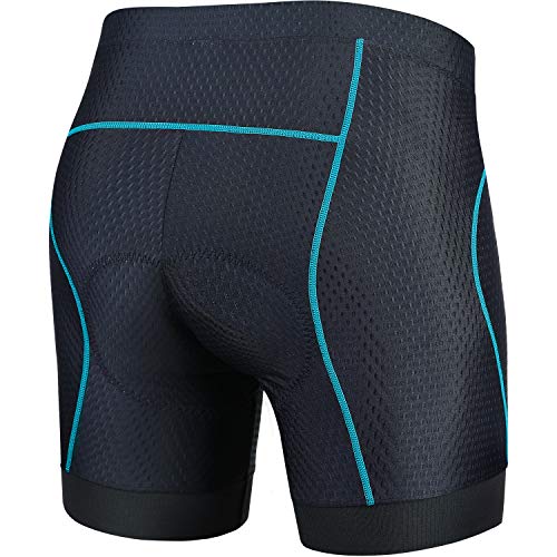 Souke Sports Pantalon Corto Ciclismo Mujer 4D Acolchado, Pantalones Corto Bicicleta Mujer, Pantalones Cortos De Ciclism Transpirables Antideslizante