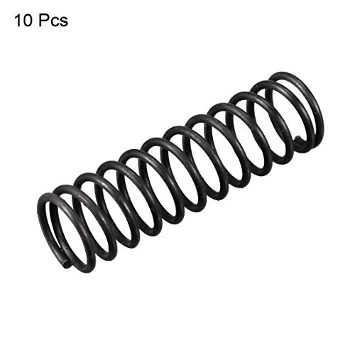 sourcing map Muelle de compresión de 12mm de diámetro de cable de 1,2 mm de diámetro exterior de 40 mm de largo 10pcs