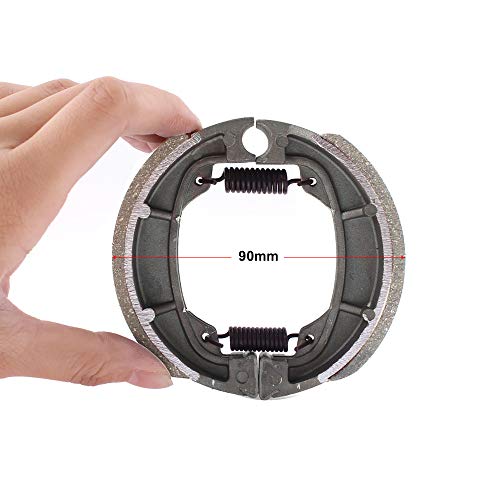 sourcing map Zapata de Freno Resorte para Moto Pastilla de Metal 90mmx88mmx19mm