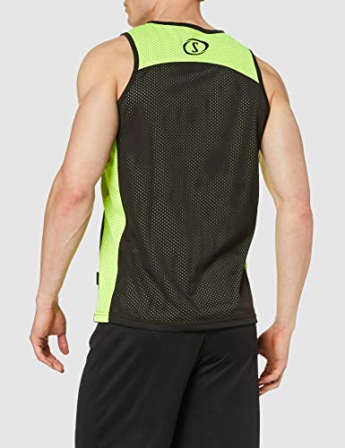 Spalding Essential Camiseta Reversible de Entrenamiento, Hombre, Negro, XXS