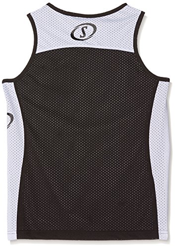 Spalding Essential Reversible Camiseta Hombre, Multicolor (negro/blanco), 140