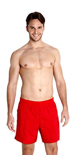 Speedo Essential 16" Shorts de Baño, Hombre, Rojo, XXL