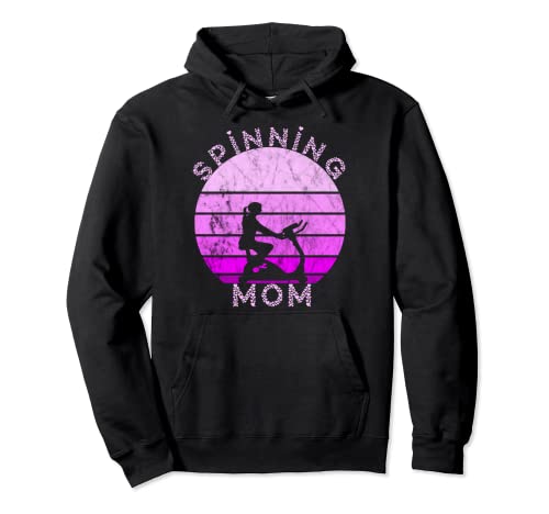 Spinning Mamá Interior Spinning Clase Bicicleta Entrenamiento Madre Sudadera con Capucha