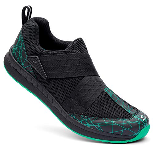 Spiuk Sportline Indoor Zapatilla Motiv, Adultos Unisex, Negro/Turquesa, T. 43