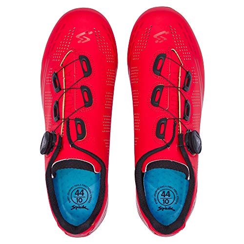 Spiuk Sportline Road Zapatilla Carretera ALDAMA, Adultos Unisex, Rojo Mate, T. 44