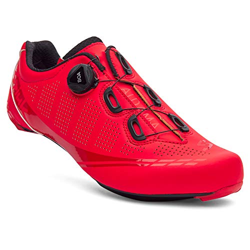 Spiuk Sportline Road Zapatilla Carretera ALDAMA, Adultos Unisex, Rojo Mate, T. 44