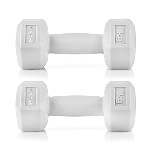 Spokey Mancuernas Monster II | aerobik – Mancuernas (2 unidades, 1 – 5 kg | Fitness mancuernas | Dumbbell para musculatura.