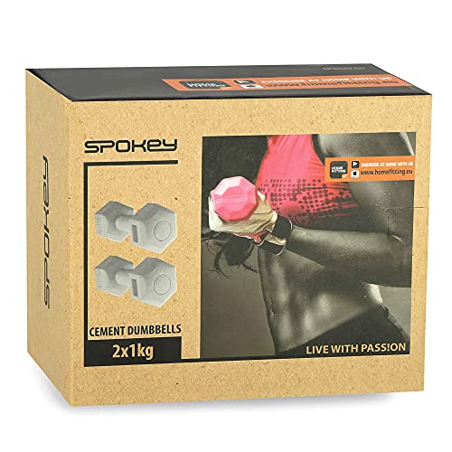 Spokey Mancuernas Monster II | aerobik – Mancuernas (2 unidades, 1 – 5 kg | Fitness mancuernas | Dumbbell para musculatura.