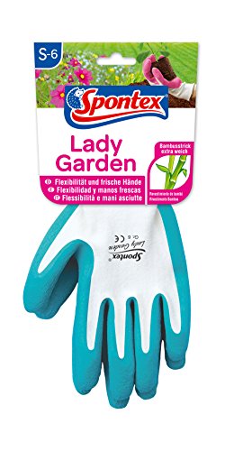 Spontex 12130146 Lady Garden - Guantes de jardinería, talla 6