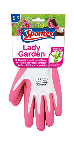 Spontex 12130146 Lady Garden - Guantes de jardinería, talla 6