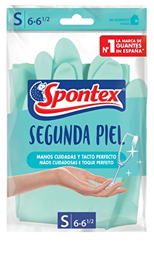 Spontex 452856 Guantes Segunda Piel, Talla Pequeña 6, 2 Unidades