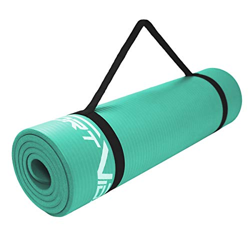 Sport vida Yoga Fitness Esterilla Para Pilates, espuma cerámica-grafito-nbr, 180 x 60 x 1 cm | colchoneta para camping tienda