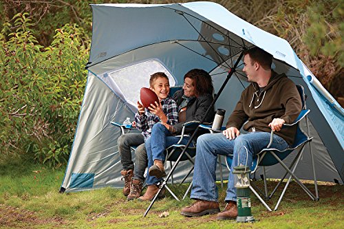 SportBrella - Mobiliario de camping de acampada y senderismo, diámetro 2.4 m, color rojo