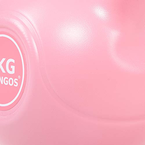 SPRINGOS - Pesa rusa de 2 kg-10 kg, de plástico ABS, para fitness, desarrollo muscular, entrenamiento de todo el cuerpo, para ponerse en forma, Rosa 2kg