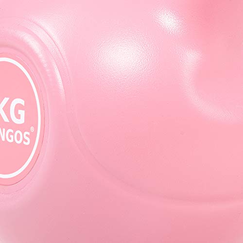 SPRINGOS - Pesa rusa de 2 kg-10 kg, de plástico ABS, para fitness, desarrollo muscular, entrenamiento de todo el cuerpo, para ponerse en forma, Rosa 8kg