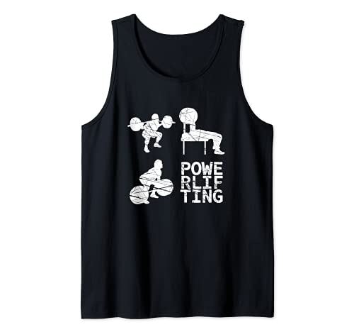 Squat - Banco - Deadlift, Powerlifting Camiseta sin Mangas