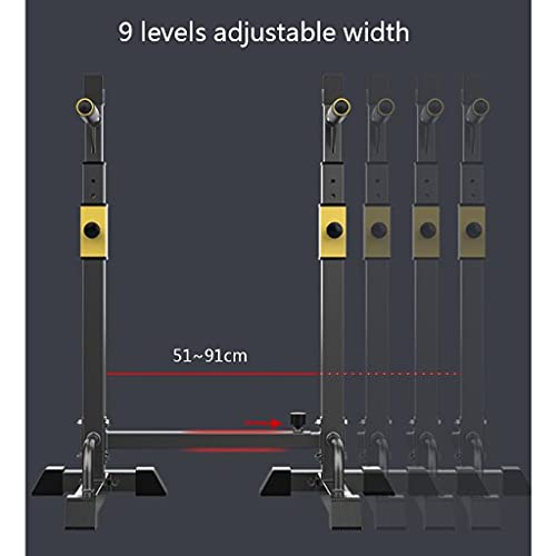 Squat rack Aparato para Sentadillas Estante de Peso Libre Smith Estante de Sentadillas Gimnasio en casa Prensa de Banco Estante de Barra Multifuncional Estante de Barra paralela Simple Interior