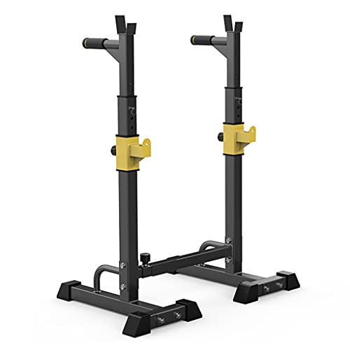 Squat rack Aparato para Sentadillas Estante de Peso Libre Smith Estante de Sentadillas Gimnasio en casa Prensa de Banco Estante de Barra Multifuncional Estante de Barra paralela Simple Interior