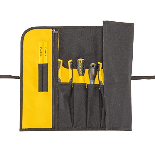 STANLEY 1-93-601 - Estuche para herramientas enrollable, 12 compartimentos, Tejido resistente