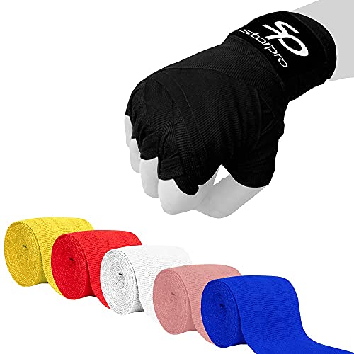 Starpro mexicanas Vendas de Mano Thump n ’Loop |Vendajes de algodón Tejido con Carbono|Colores múltiples| para Boxeo Muay Thai Kickboxing Karate Lucha Artes Marciales Gimnasio Fitness 2.55m 3.5m 4.5m