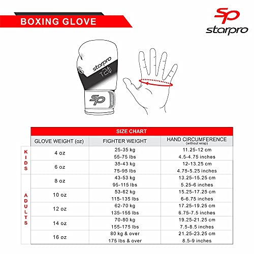 Starpro Niños Guantes de Boxeo de Cuero sintético para Entrenamiento Sparring de jóvenes en Muay Thai Kickboxing Fitness - Niños y Niñas - 4 oz 6 oz (Rosa, 6oz)