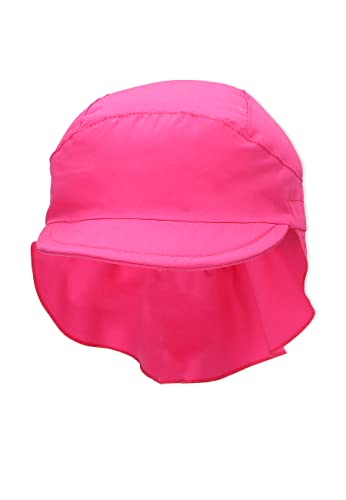 Sterntaler Gorro con visera para niña con protector de cuello, Edad: 18-24 meses, Tamaño: 51, Rosa (Magenta)