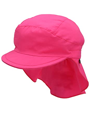 Sterntaler Gorro con visera para niña con protector de cuello, Edad: 18-24 meses, Tamaño: 51, Rosa (Magenta)