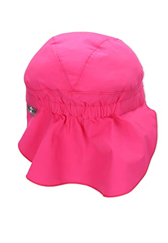 Sterntaler Gorro con visera para niña con protector de cuello, Edad: 18-24 meses, Tamaño: 51, Rosa (Magenta)