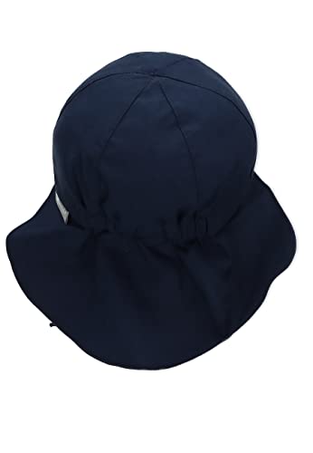 Sterntaler Gorro con visera y protector de cuello con cintas, Edad: 9-12 meses, Tamaño: 47, Azul (Marino)