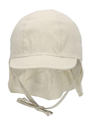 Sterntaler Gorro con visera y protector de cuello, Con cintas, Edad: 9-12 meses, Tamaño: 47, Gris claro