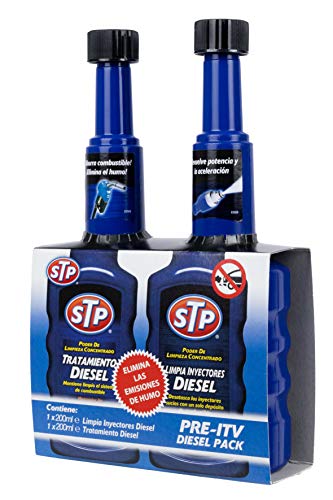 STP® - PACK PRE-ITV DIÉSEL - Tratamiento para motores diésel + Limpia inyectores para motores diésel - Reduce emisiones, ahorra combustible y recupera el rendimiento