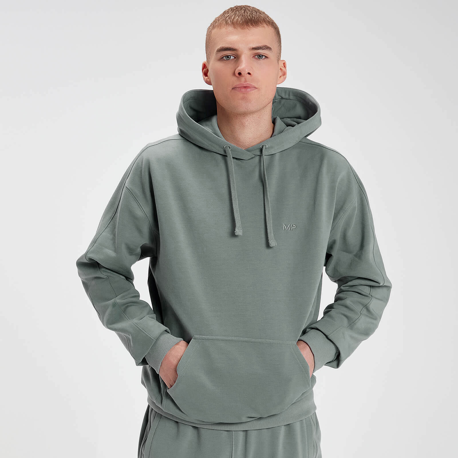 Sudadera con capucha oversize Rest Day para hombre de MP - Verde militar - L