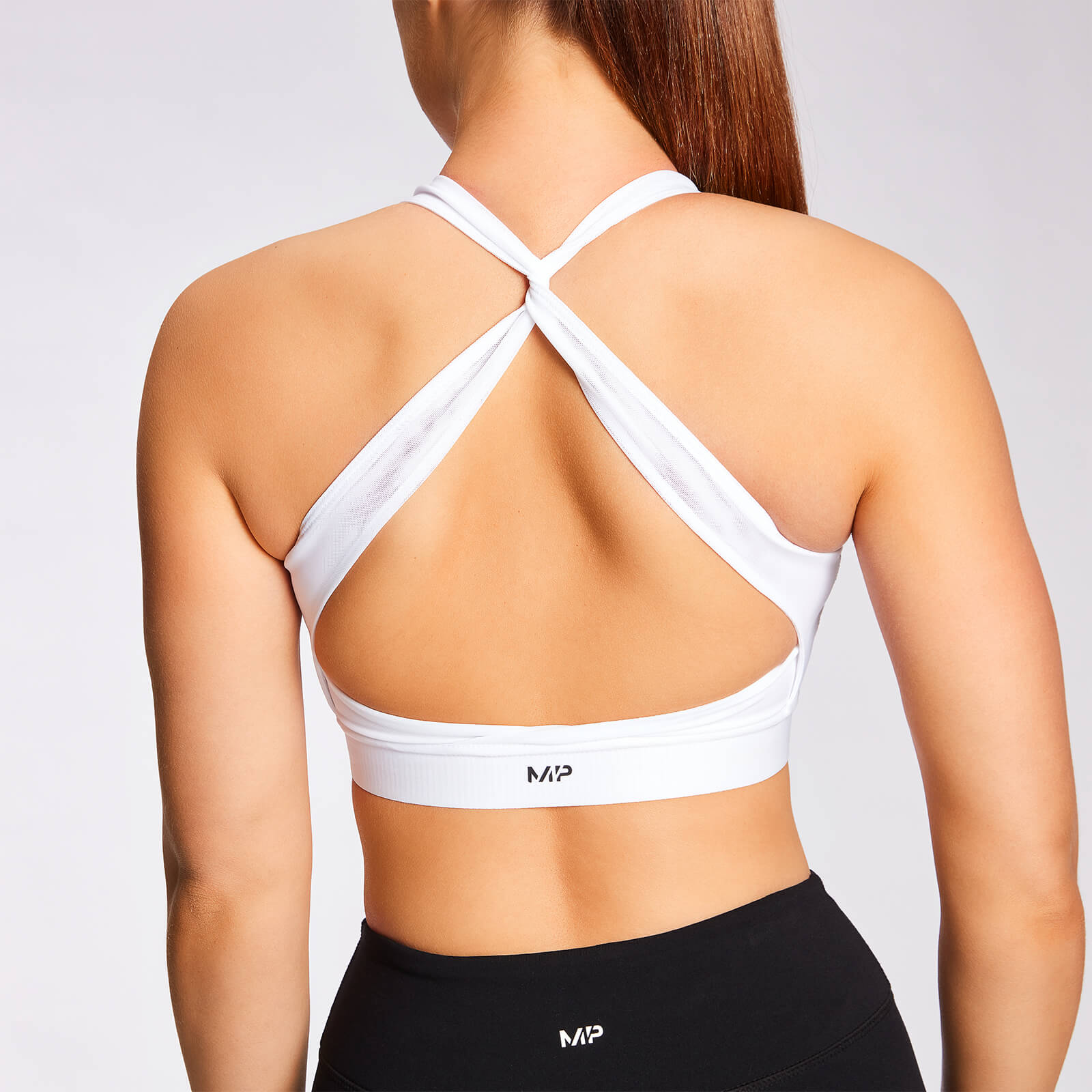 Sujetador deportivo con espalda cruzada Power para mujer de MP - Blanco - XL