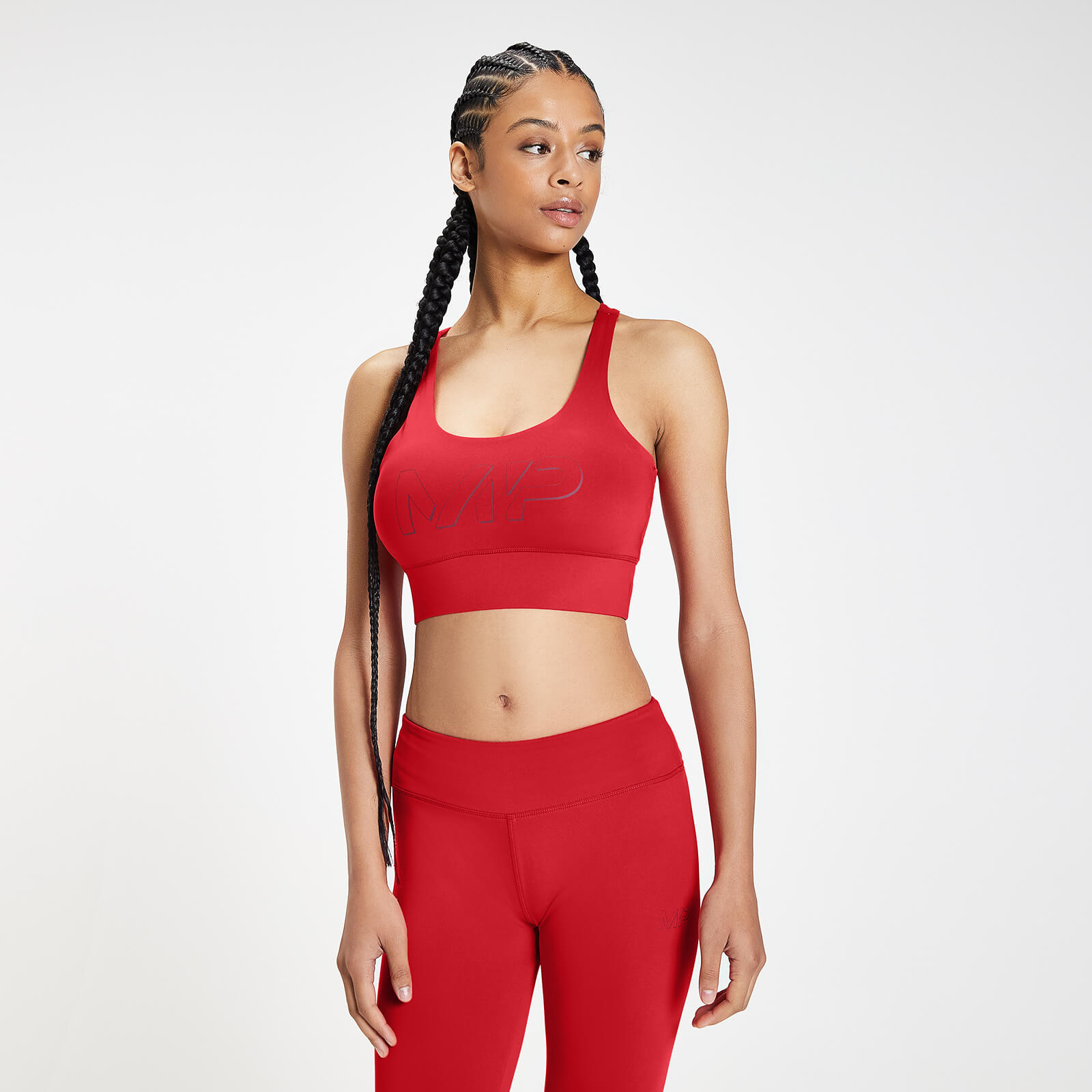 Sujetador deportivo de entrenamiento Infinity Mark para mujer de MP - Rojo - L