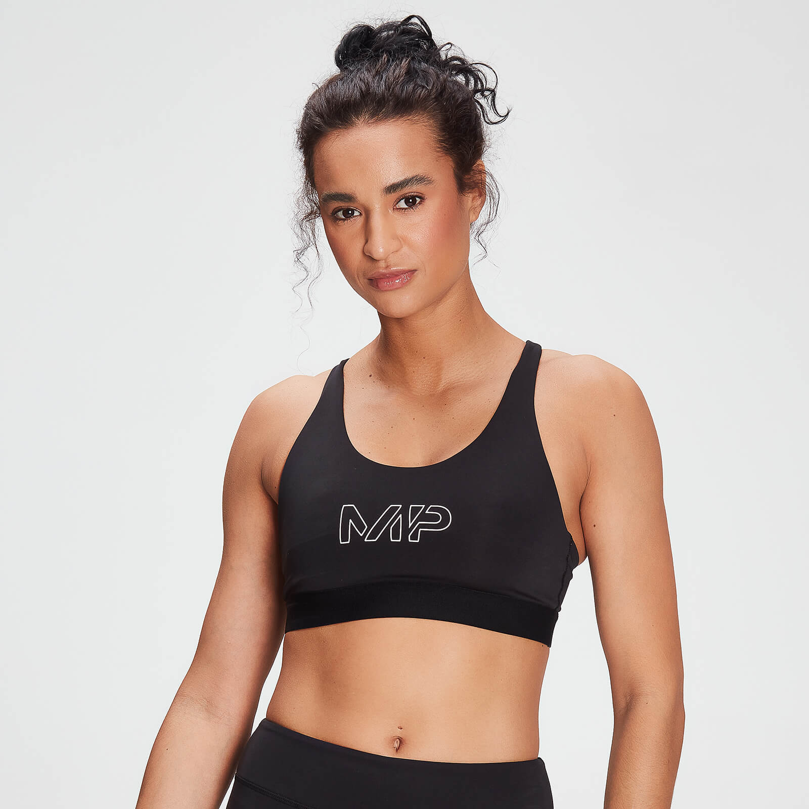 Sujetador deportivo Training con el logotipo de la marca para mujer de MP - Negro - XS