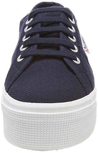 Superga 2790acotw Linea Up and Down, Zapatillas de Gimnasia Mujer, Azul (Navy-FWhite F43), 38 EU