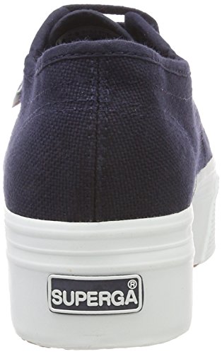 Superga 2790acotw Linea Up and Down, Zapatillas de Gimnasia Mujer, Azul (Navy-FWhite F43), 38 EU