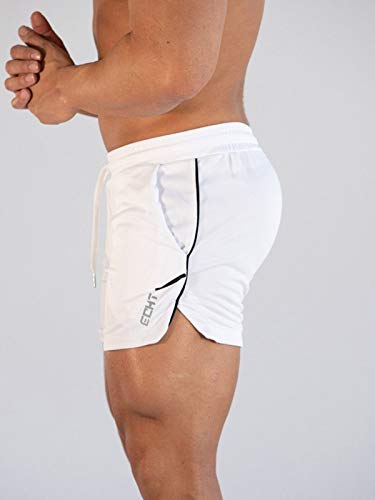 Superora Hombres Running Gym Pantalones Cortos Deportivos Pantalones Cortos de Entrenamiento al Aire Libre Transpirables con Bolsillos