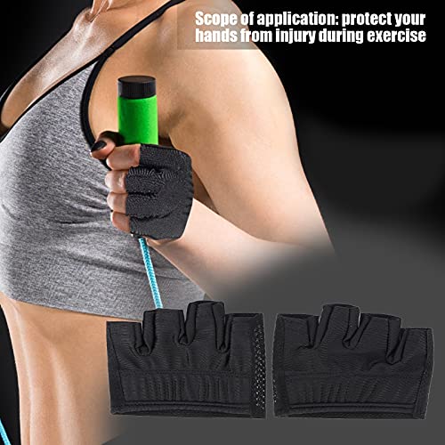 Surebuy Guantes de Gimnasio, Guantes de Ejercicio Portátiles para Entrenamiento con Pesas, Pull Ups, Remo, Peso Muerto(L;)